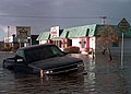 Submerged truck in Grand Forks during the 1997 Red River Flood