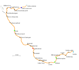 Tramlijn 30/31 op de kaart