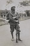 Portrait d'un légionnaire du 4e bataillon du premier régiment étranger, pris à Tong en 1929.