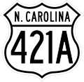 File:US 421A North Carolina 1950.svg