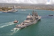 USS Vincennes at Pearl Harbor