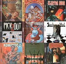 Example of Cover Art from some of the Ultrasoft's titles Ultrasoft Cover Art.jpg