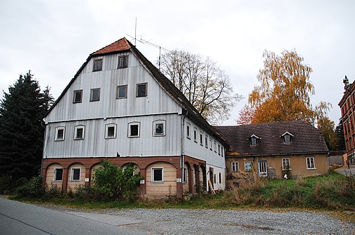 Umgebinde, Mittelstraße 18, Ebersbach, Sachsen