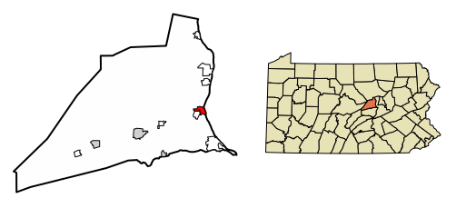 File:Union County Pennsylvania Incorporated and Unincorporated areas Lewisburg Highlighted.svg