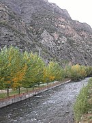 Gran Valira flowing through Sant Julià de Lòria