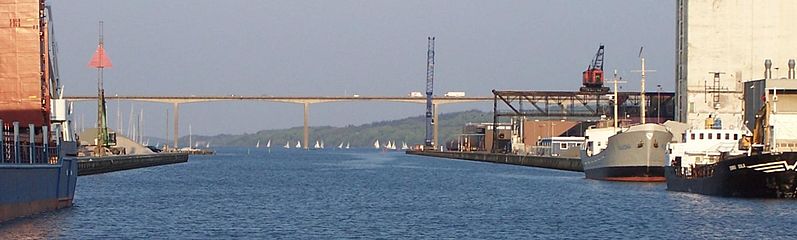 Ֆեիլե ֆյորդում կառուցված կամուրջ, որը Е45 երթուղու մաս