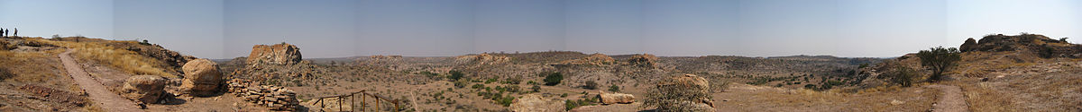 Panorama krajolika s brda Mapungubwe