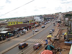 View of a highway in Berekum