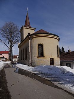 Závěr kostela ve Vrkoslavicích