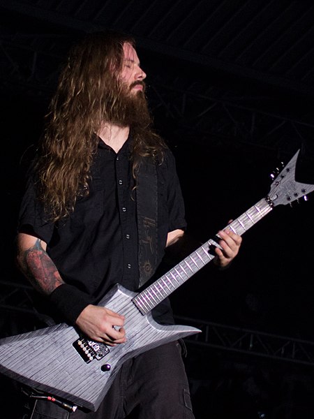 Guitarist and founding member Vogg in 2014