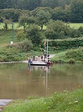 Gierseilfähre der Weser bei Bodenfelde-Wahmbeck