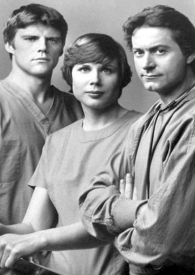 Thompson (left) on Westside Medical in 1977