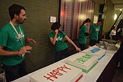 Wikidata Birthday Cake Cutting at WikidataCon 2019