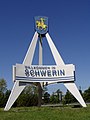 Deutsch: Willkommen in Schwerin (Gutenbergstraße) English: Welcome to Schwerin (Gutenberg-street)