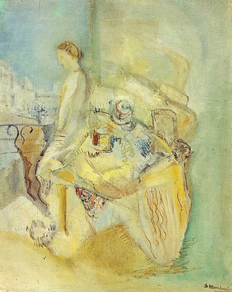 File:Woman on a Balcony. David Shterenberg.jpg