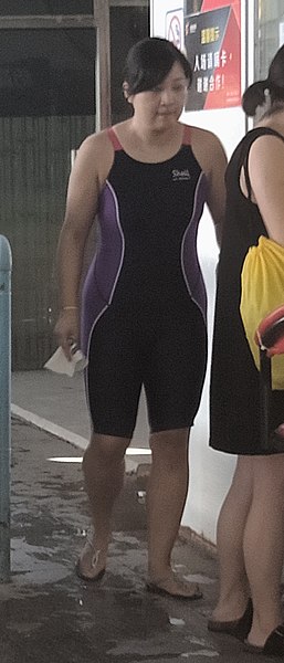 File:Woman wearing body-skin swimsuit in GZ3MS Swimming Pool.jpg