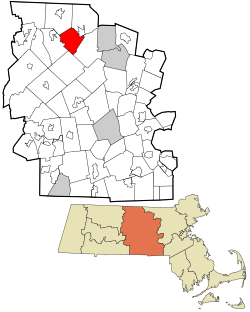 Worcester County Massachusetts incorporated and unincorporated areas Gardner highlighted.svg