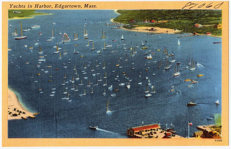 File:Yachts in harbor, Edgartown, Mass (81060).jpg