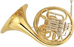 3 key single with hard case Silver French Horn 