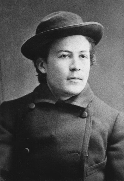 Young Chekhov in 1882