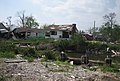 Smashed houses along the Bayou