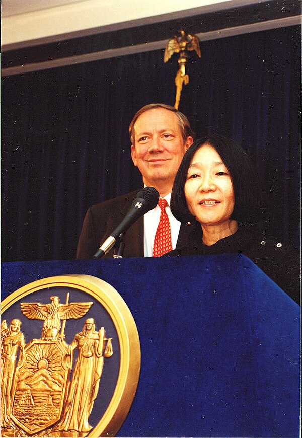 Pataki and philanthropist Yuko Nii