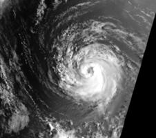 Typhoon Zola near peak intensity
