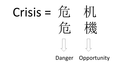 "Crisis" combines the characters for "Danger" and "Opportunity"-Simplified & Traditional Chinese.png