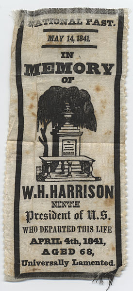 File:"National Fast In Memory Of W.H. Harrison" Memorial Ribbon, 1841 (4359269757).jpg