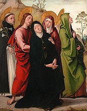 La Vierge, saint Jean, deux saintes femmes et saint Dominique de Guzmán Musée du Louvre