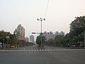 The intersection of Mincheng 2nd Rd. in Kaohsiung City.