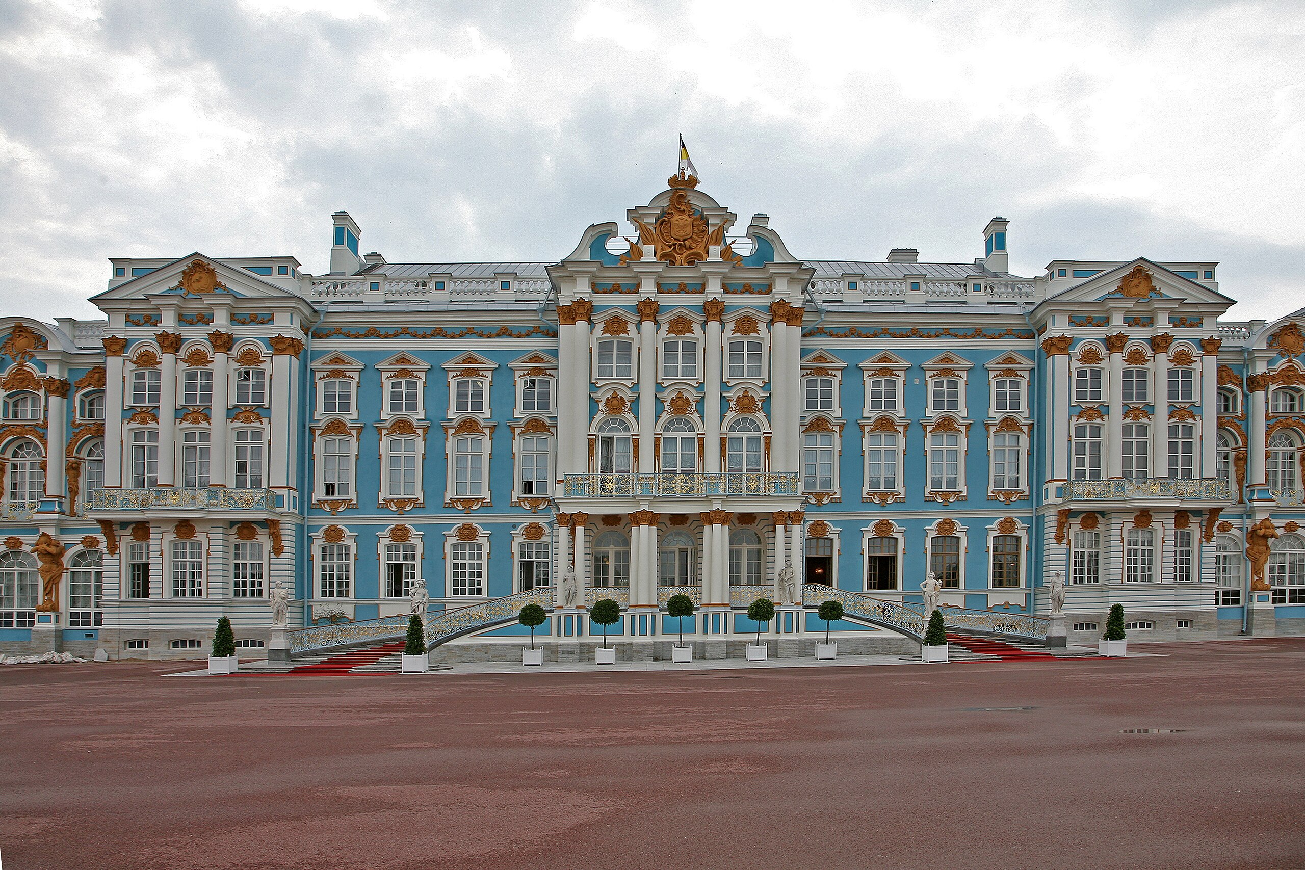 Catherine Palace, building, Pushkin, Russia