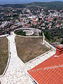 Castle in front and Krujë in the background