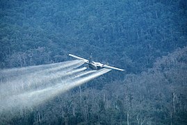 110303-F-XN622-007 U.S. Air Force aircraft spraying defoliant.JPG