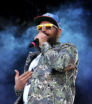 German rapper MC Fitti at Rock am Ring 2013