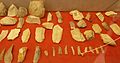 Objets trouvés dans le site préhistorique de Beg-ar-C'Hastel (Musée de la préhistoire finistérienne de Penmarc'h).