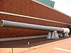 41 cm gun from the Japanese battleship Mutsu on display at the Yamato Museum