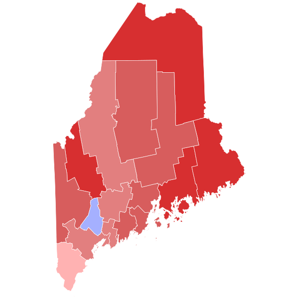 File:1952 United States Senate election in Maine results map by county.svg