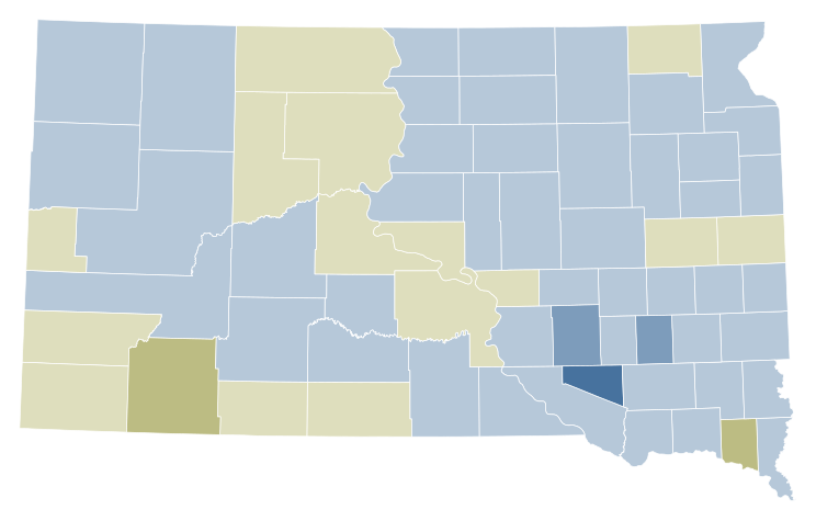File:2006 South Dakota Amendment C results map by county.svg