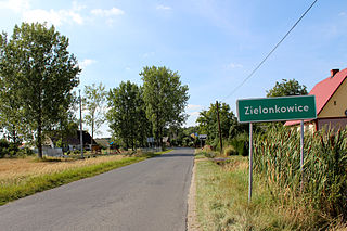 Zielonkowice Village in Opole Voivodeship, Poland