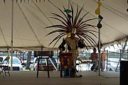 Evelio Flores speaking about Aztec traditions