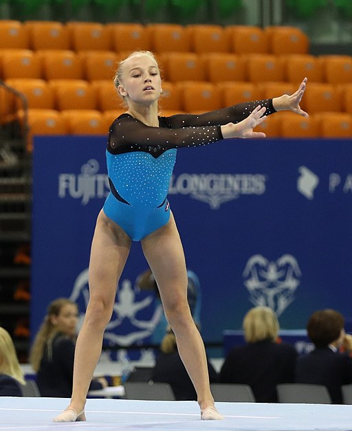 2019-06-28 1st FIG Artistic Gymnastics JWCH Women's All-around competition Subdivision 4 Floor exercise (Martin Rulsch) 050