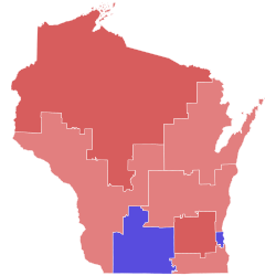 2022 US Senate election in Wisconsin by congressional district.svg