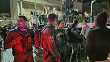 Israeli Police at the scene 2023 Neve Yaakov synagogue shooting I.jpg
