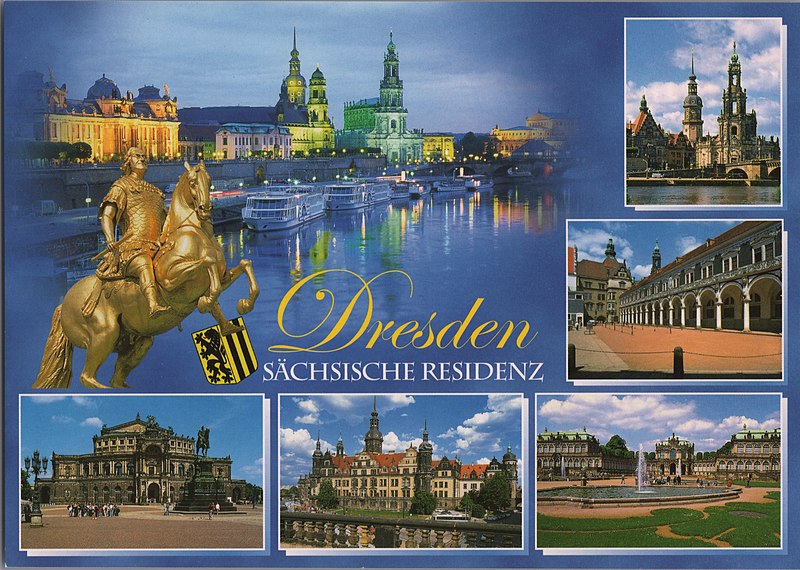 File:32748-Dresden-2003-Mehrbild-Residenzstadt mit Goldener Reiter freigestellt-Brück & Sohn Kunstverlag.jpg