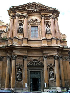 Dagens kyrka på platsen – Santissima Trinità dei Pellegrini.