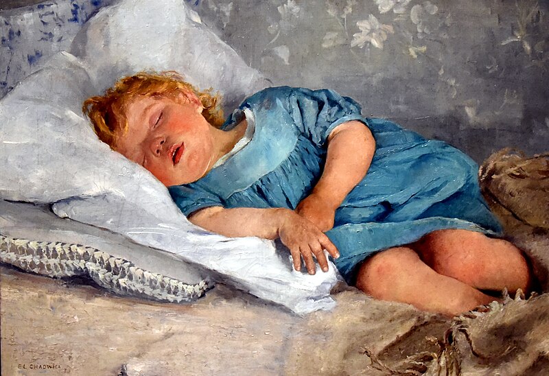 File:A Sleeping Child, 1880s, by Emma Löwstädt-Chadwick. Nationalmuseum, Stockholm, Sweden.jpg