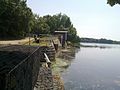 Ständer-Überfall (Abfluß) am großen Teich Torgau