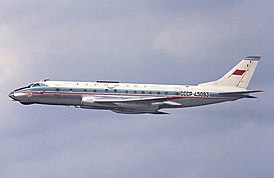 Aeroflot Tupolev Tu-124V at Arlanda, April 1967 (cropped).jpg