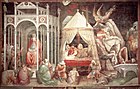 Триумф Креста (Сон Константина). Фреска из цикла «Легенда об Истинном Кресте». 1380-е годы. Церковь Санта-Кроче, Флоренция